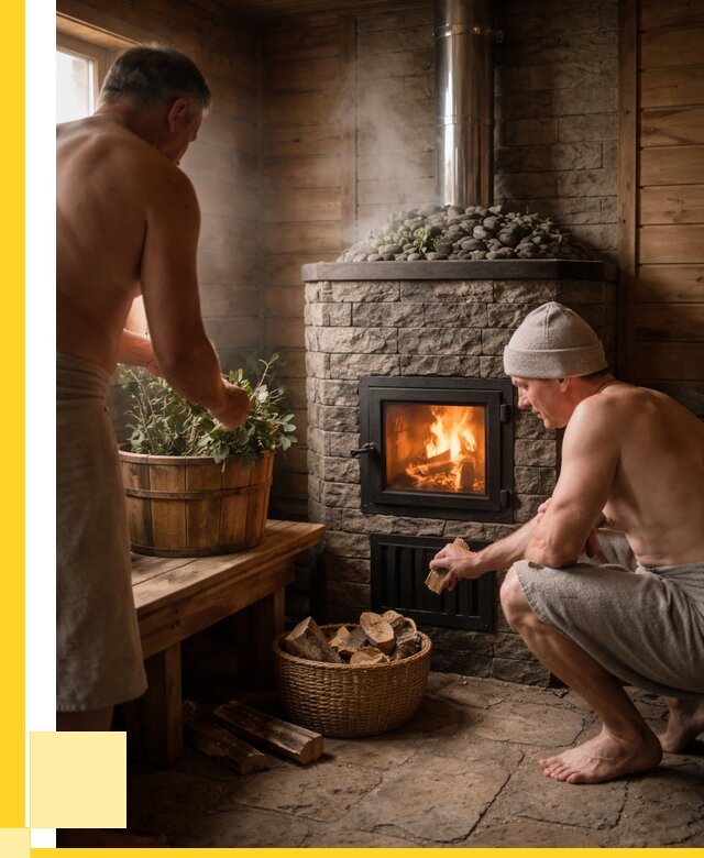 Банные печи под ключ в Югорске от 45950 р. | ЭриданЮгр кирпичная