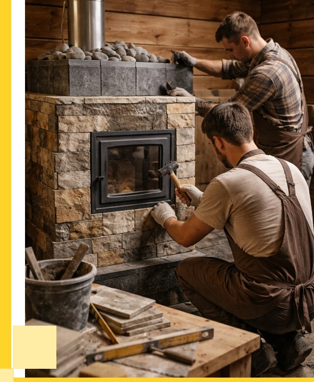 Облицовка банной печи в Югорске от 15317 р. | ЭриданЮгр