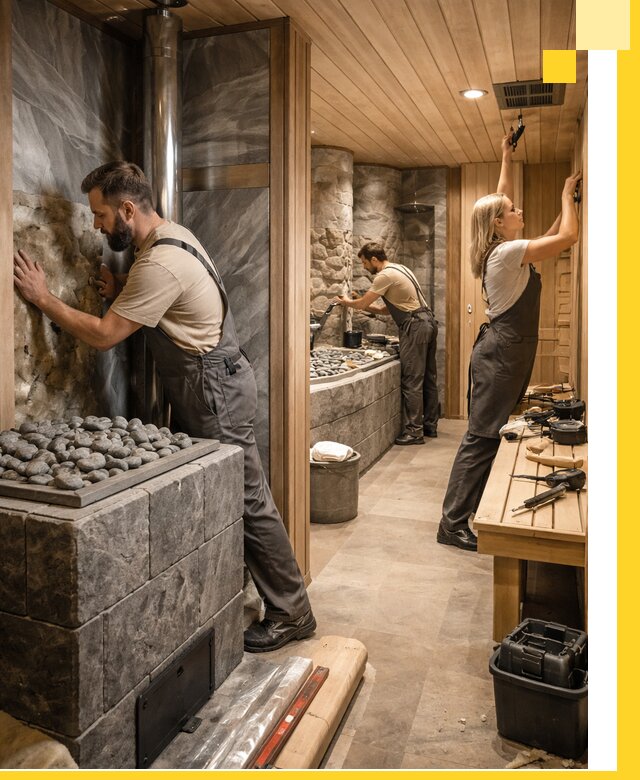 Строительство бань и SPA процедур в Югорске под ключ и отделкой