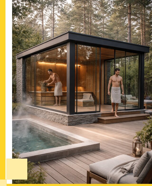 Стеклянные бани и двери в Югорске от 459495 р. | ЭриданЮгр