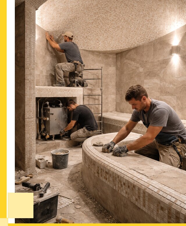 Монтаж хамамов под ключ в Югорске от 255275 р. ЭриданЮгр