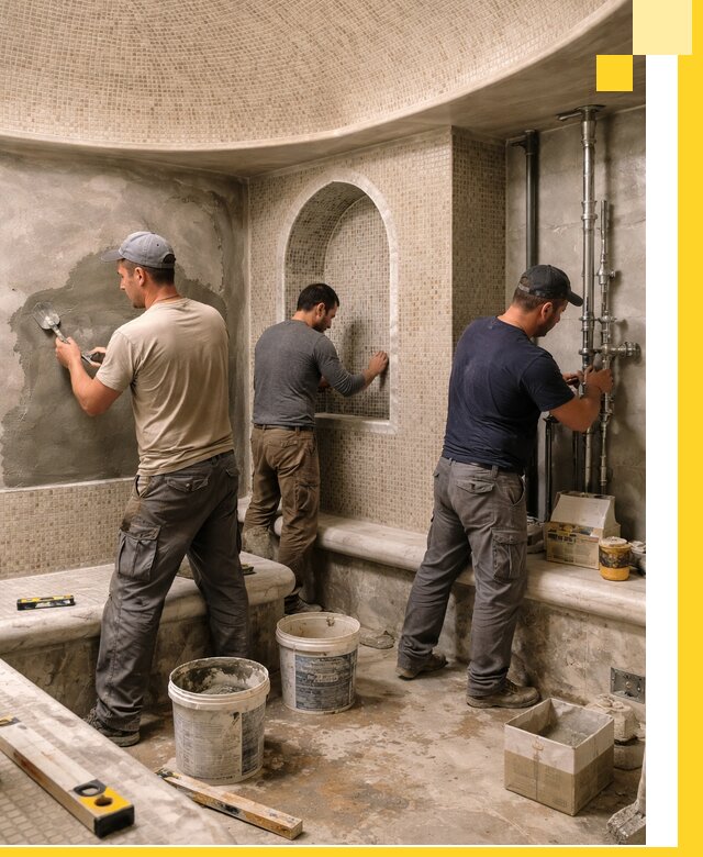 Профессиональный монтаж хамамов под ключ в Югорске с гарантией