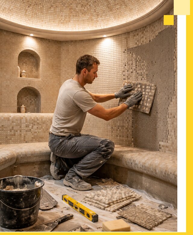 Устройство и монтаж домашнего хамама под ключ в Югорске