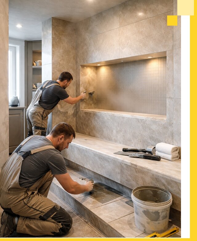 Профессиональное строительство хамама в квартире в Югорске