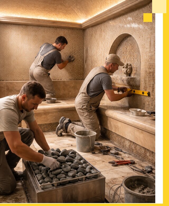 Проектирование и строительство хамама и сауны в Югорске