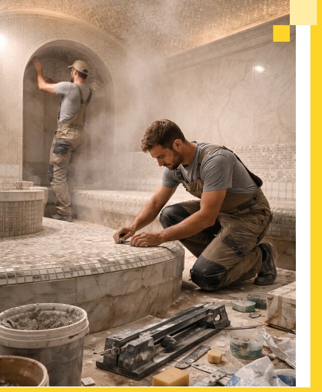 Профессиональный дизайн хамама и SPA под ключ в Югорске