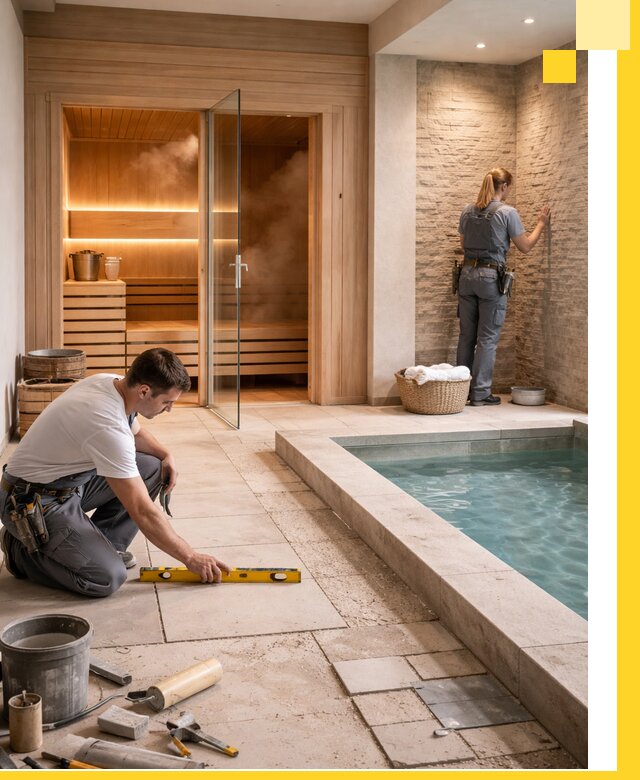 Комплексный дизайн и отделка интерьеров SPA под ключ в Югорске